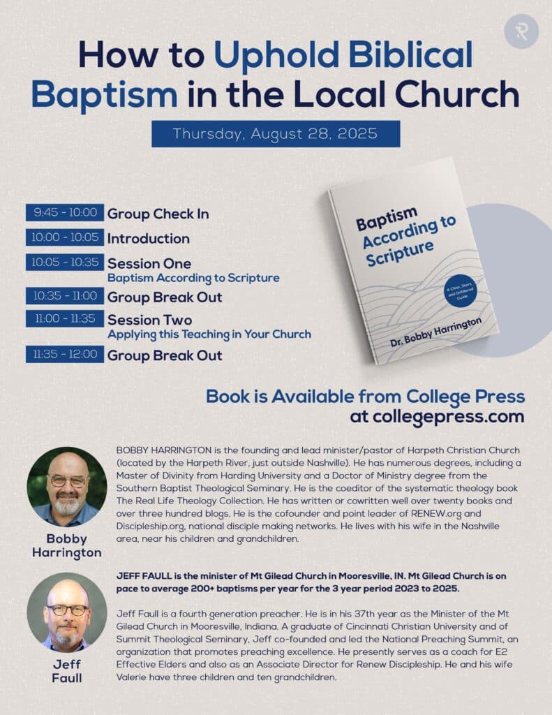 How to Uphold Biblical Baptism in the Local Church
